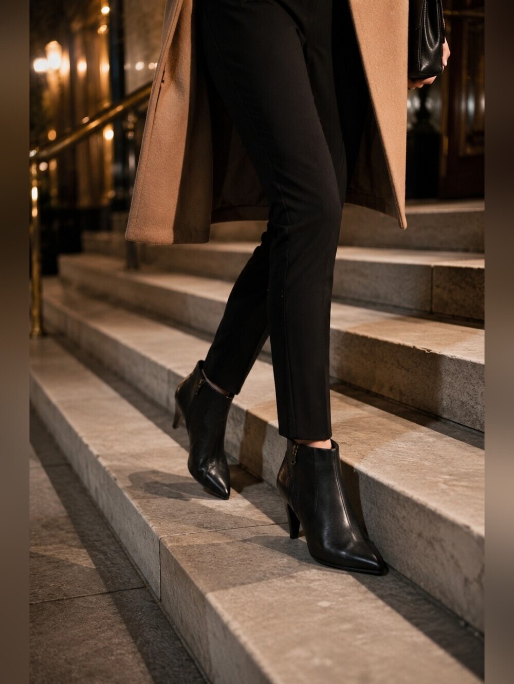 Fabianelli Italy Leather Pointed Toe Ankle Booties Heeled Boots EU 39/US 8.5